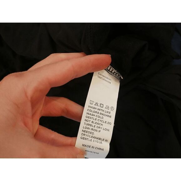 Elings Black V-Neck Sleeveless Split-Hem Jumpsuit S - Picture 11 of 12